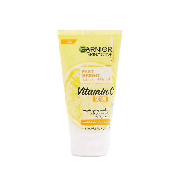 غارنييه سكين اكتيف مقشر يومي للوجه اشراقه سريعة بفيتامين سي 150 مل