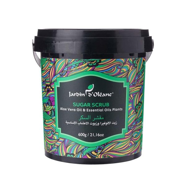 جاردن دي اوليان مقشر السكر بزيت الاوفيرا وزيوت الاعشاب - 600 جم