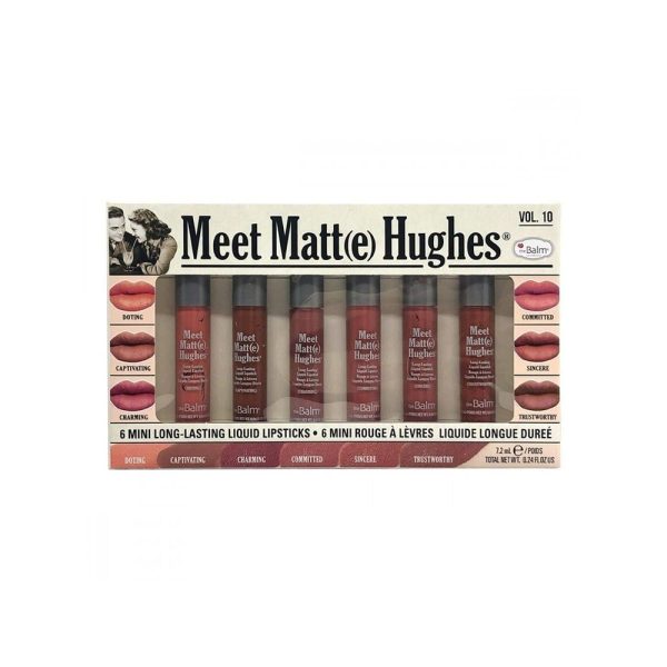ذا بالم مجموعة احمر شفاه سائل VOL.10 ميت مات (اي) هيوز - 6 قطع