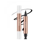 او تو او قلم تحديد عيون سائل مقاوم للماء مزدوج النهاية  اسود 2.8 جم