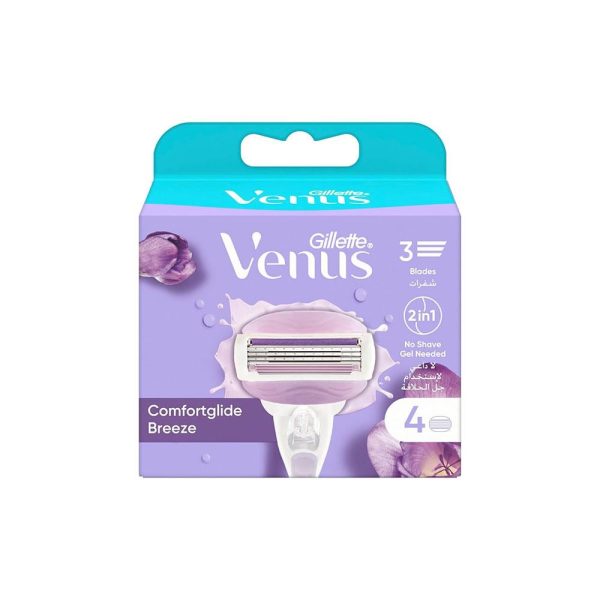جيليت فينوس غيار شفرة حلاقة بريز للنساء 4 قطع