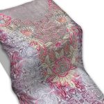 ⁦قماش مخور حرير اندونيسي مطرز بالكريستال مع طرحة - بنفسجي⁩ - الصورة ⁦2⁩