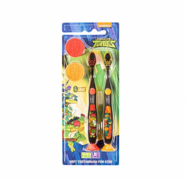 نيكلوديون سلاحف النينجا فرشاة أسنان ناعمة للأطفال 2*1