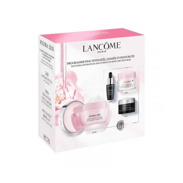 لانكوم مجموعة روتين للعناية بالبشرة لترطيب البشرة وتقويتها - 4 قطع