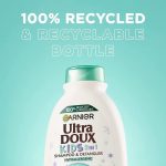 ⁦غارنييه الترا دوكس شامبو وبلسم للأطفال 2 في 1 بكريم الأرز وحليب الشوفان- 400مل⁩ - الصورة ⁦4⁩