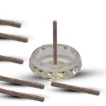 ⁦بخور بوسيدين A69 بخور كمبودي مع مبخرة كريستالية على شكل طقم هدية - 12 عود⁩ - الصورة ⁦4⁩