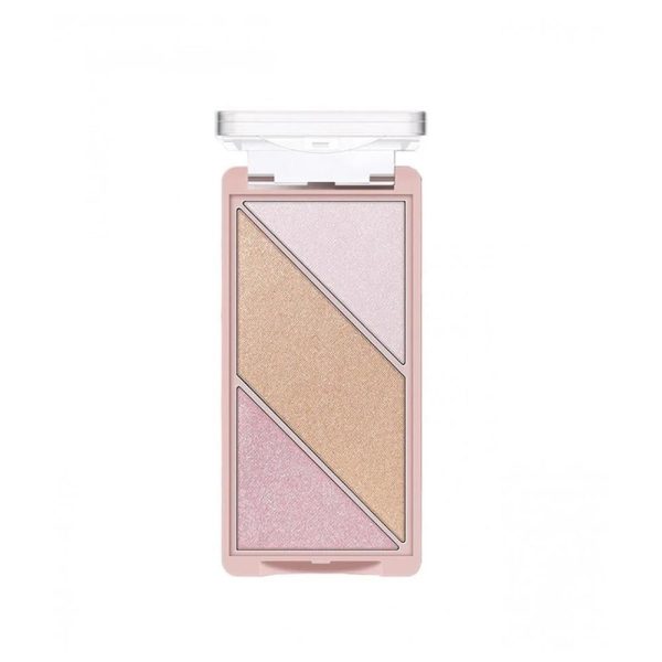 او تو او  باليت 3 في 1 بلاشر هايلايتر كنتور 02 - 10 جم