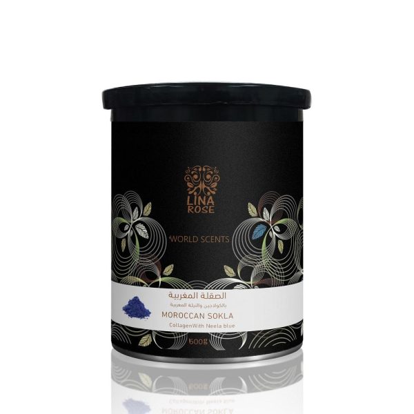 لينا روز حمام الصقلة المغربية بالنيلة المغربية الزرقاء والكولاجين - 600 جم