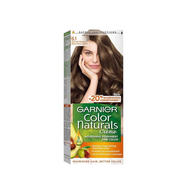 غارنييه كولور ناتشورالز صبغة شعر - أشقر غامق رمادي 6.1