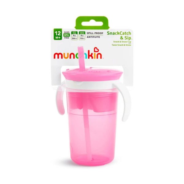 مونشكين كوب حامل للوجبات الخفيفة للأطفال 2 في 1 - 118مل