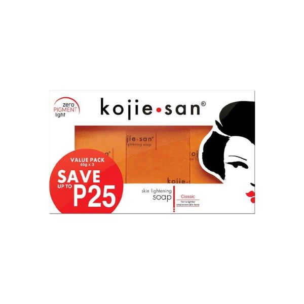 كوجي سان صابون تفتيح البشرة بحمض الكوجيك - 3*65 جم