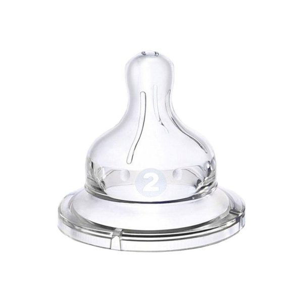 وي بيبي - حلمة كلاسيكية - سيليكون - شفافة (18-6 أشهر)