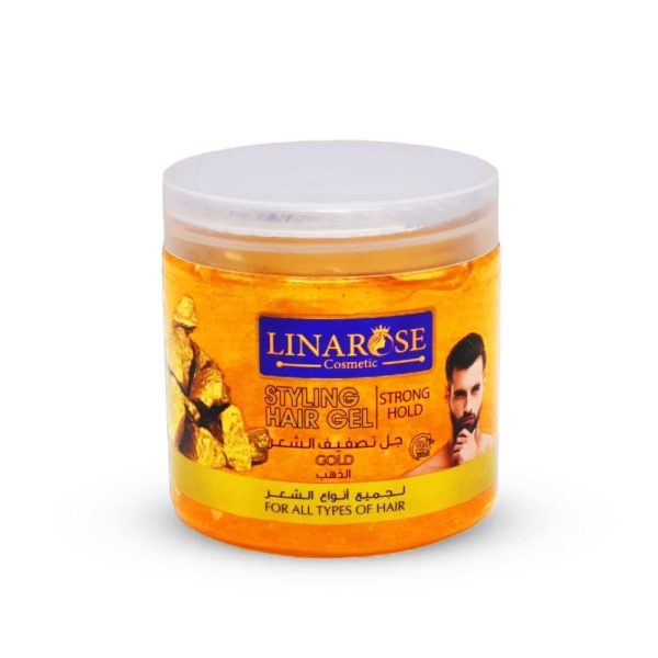 جل تصفيف الشعر لينا روز بالذهب