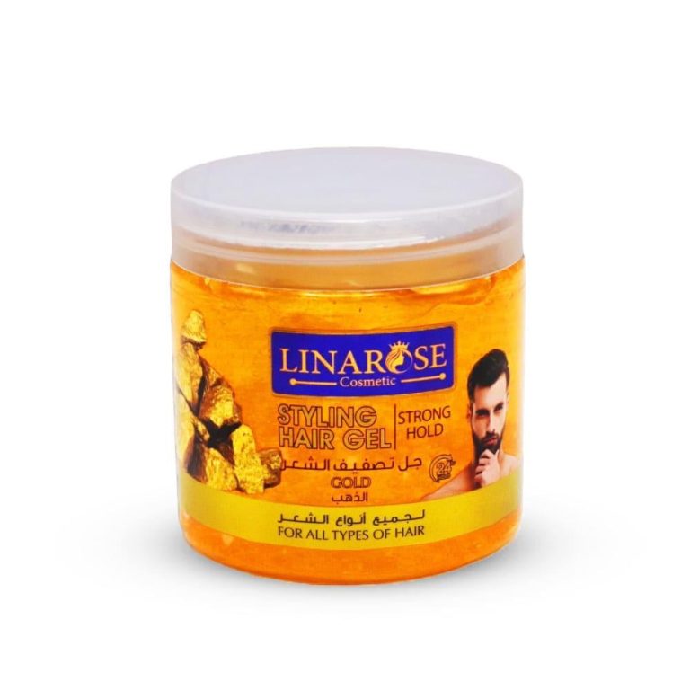 جل تصفيف الشعر لينا روز بالذهب