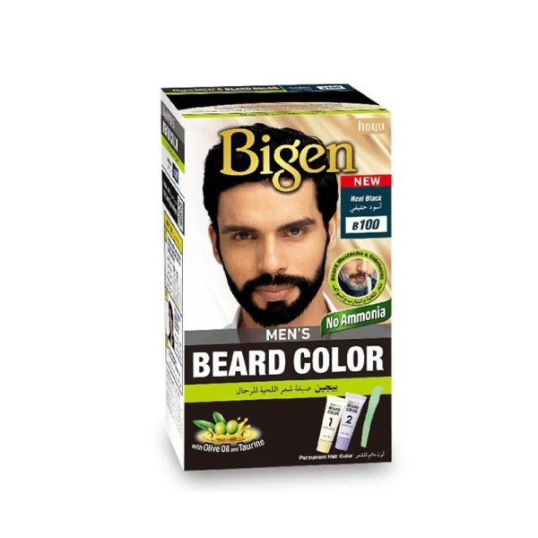 بيجن صبغة شعر اللحية للرجال - اسود حقيقي B100