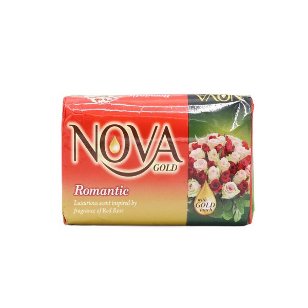 نوفا جولد صابون رومانتيك برائحة عطر الورد الأحمر - 140 جم