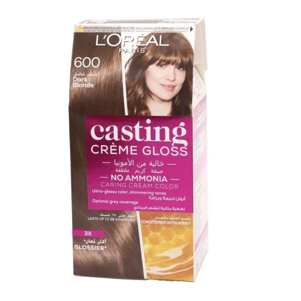 لوريال باريس صبغة كاستينج كريم جلوس أشقر غامق 600