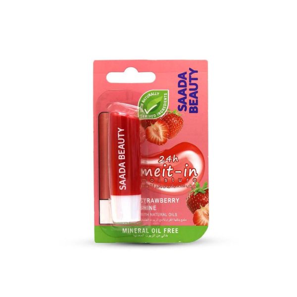 سعادة بيوتي مرطب العناية بالشفاه بلمعان الفراولة - 4.8 جم