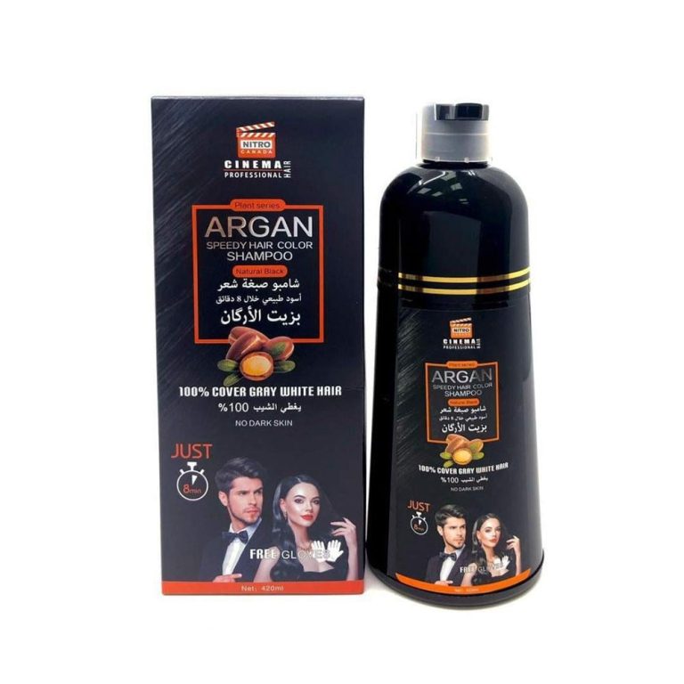 نيترو كندا سينما شامبو صبغة شعر بزيت الارغان اسود طبيعي 420 مل