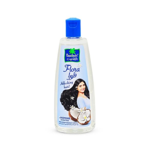 باراشوت فلورا زيت جوز هند برائحة الياسمين لا يلصق للشعر - 300 مل