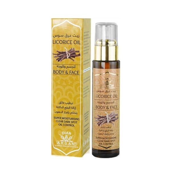 زيت عرق السوس للجسم والوجه