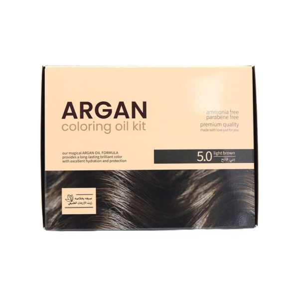 صبغة بني فاتح بخلاصة الأرغان