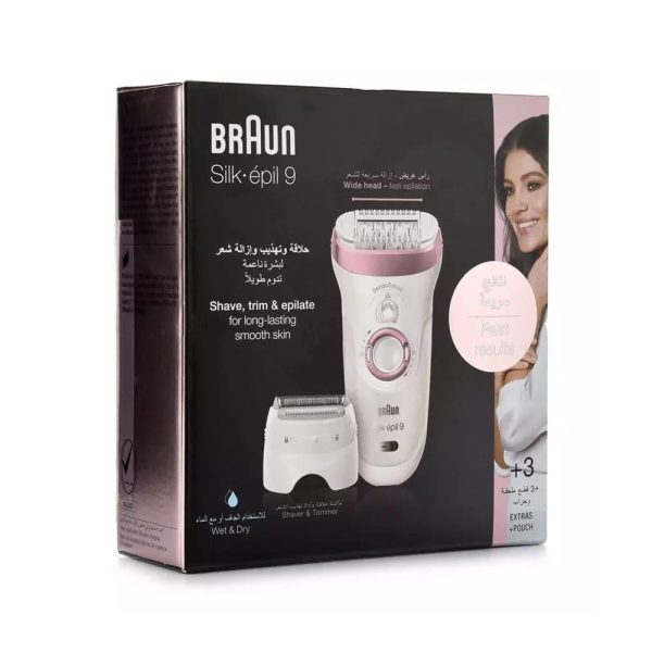 براون ماكينة حلاقة الشعر سيلك ابيل 9 مع 3 ملحقات SES 9-720