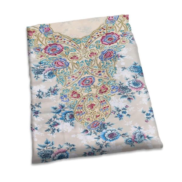 قماش مخور بيج ذهبي