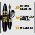 ⁦مايبيلين ماسكرا ذا كولوسال مقاومة للماء 36 ساعة - 10.7 مل⁩ - الصورة ⁦4⁩