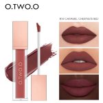 ⁦او تو او احمر شفاه سائل مطفي مقاوم للماء 10 كراميل تشيست نوت ريد 5 جم⁩ - الصورة ⁦2⁩