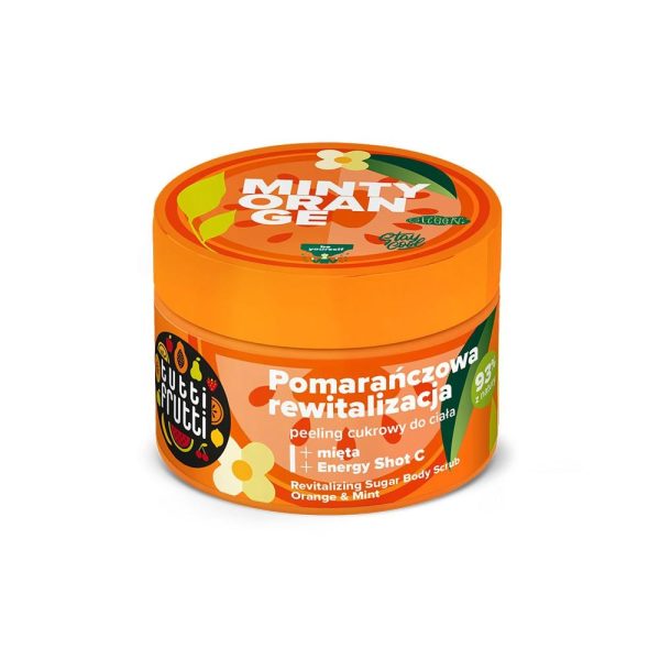 توتي فروتي مقشر السكر المرطب للجسم بالبرتقال والنعناع - 300 جم
