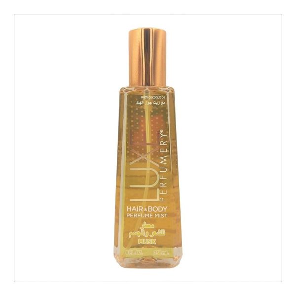 لوكس بيرفيومري معطر مسك للشعر والجسم مع زيت جوز الهند - 236 مل
