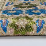 ⁦قماش مخور حرير اندونيسي مطرز بالكريستال مع طرحة - ملون⁩ - الصورة ⁦3⁩