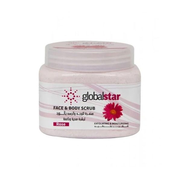 جلوبال ستار مقشر الوجه والجسم بالورد - 500 مل