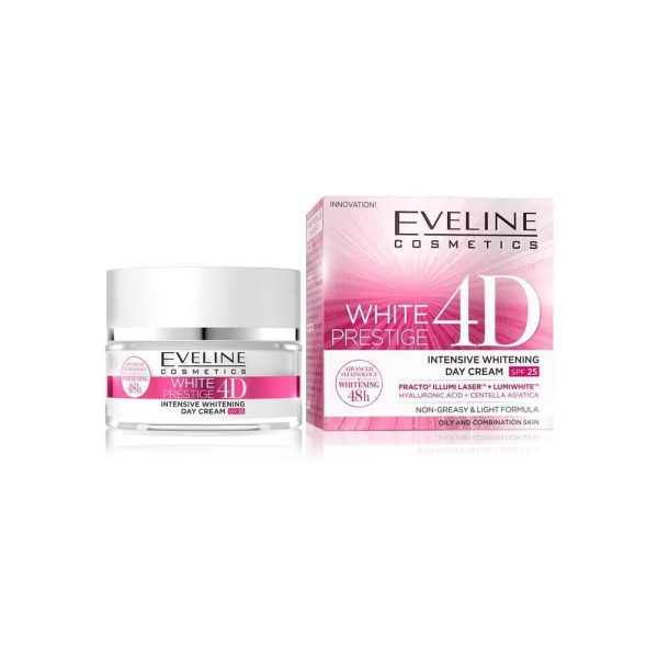 وايت برستيج فور دي كريم مكثف بعامل حماية 25 من الشمس - 50 مل