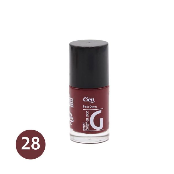 سين طلاء أظافر لامع 28 بلاك شيري - 11 مل