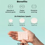 ⁦كوسركس لصقات علاج حب الشباب والبثور - 24 قطعة⁩ - الصورة ⁦4⁩