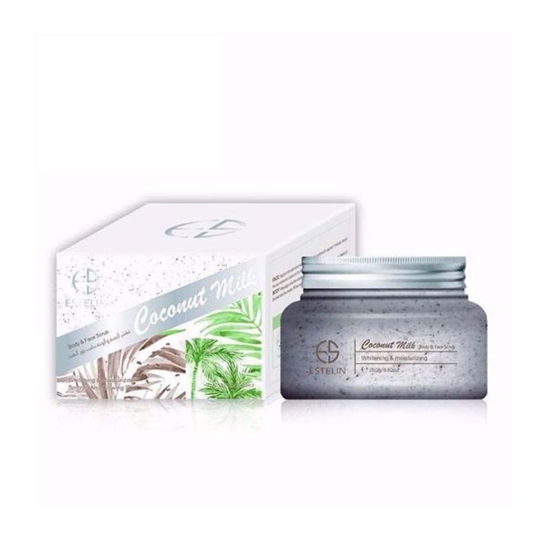 ايستلين مقشر ومبيض حليب جوز الهند للوجه والجسم 250 جم