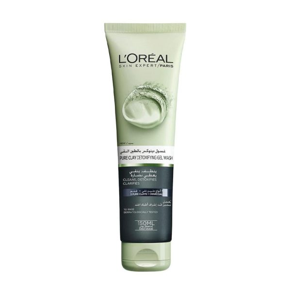 لوريال باريس غسول ديتوكس بالطين النقي بالفحم - 150 مل
