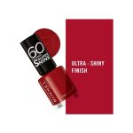 ⁦ريميل لندن طلاء اظافر 60 سكندس سوبر شاين 713 ستروبيري فيز - 8مل⁩ - الصورة ⁦4⁩