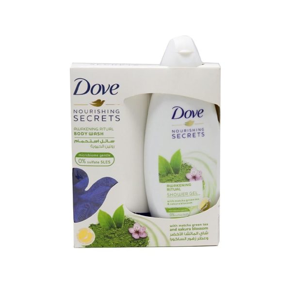 دوف غسول استحمام بشاي الماتشا الأخضر وزهور الساكورا - 250 مل