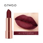 ⁦او تو او أحمر شفاه سبون جولد بروكيد فالفيت 12 بلود روز  - 4 جم⁩ - الصورة ⁦2⁩