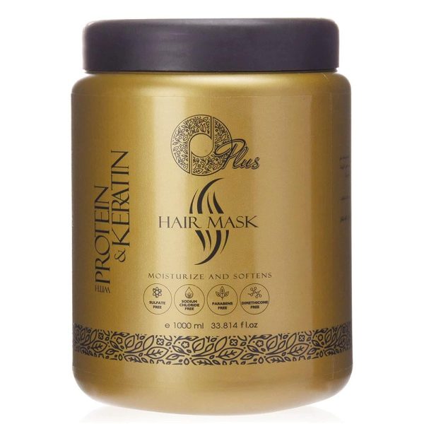 او بلس هاير ماسك مرطب ومنعم للشعر بالبروتين والكيراتين - 1000 مل