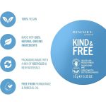 ⁦ريميل لندن بودرة مضغوطة كايند آند فري 01 شفاف - 10 جم⁩ - الصورة ⁦3⁩