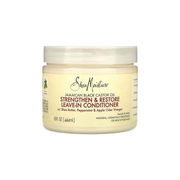 شيا مويستشر بلسم يترك على الشعر بزيت الخروع الجامايكي - 444 مل