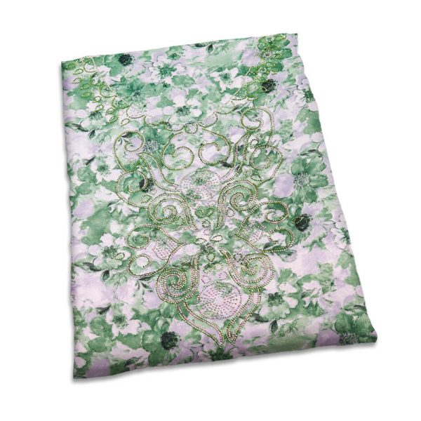 قماش مخور حرير أخضر