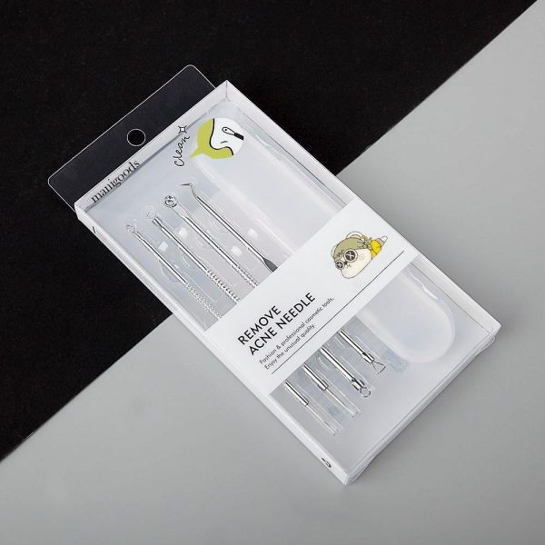 ميني جود مجموعة إبر حب الشباب - 4 قطع ستانلس ستيل