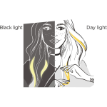 ⁦لوريال باريس كولوريستا مكياج شعر ليوم واحد لون أصفر نيون - 30 مل⁩ - الصورة ⁦5⁩