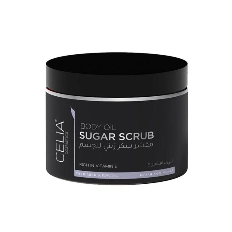 مقشر سكر زيتي بالمسك والباودر