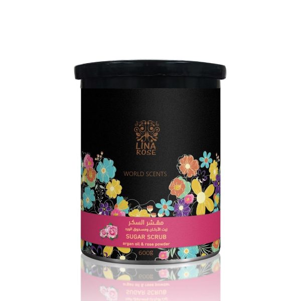 لينا روز مقشر السكر بزيت الأرغان وبتلات الورد - 600 جم